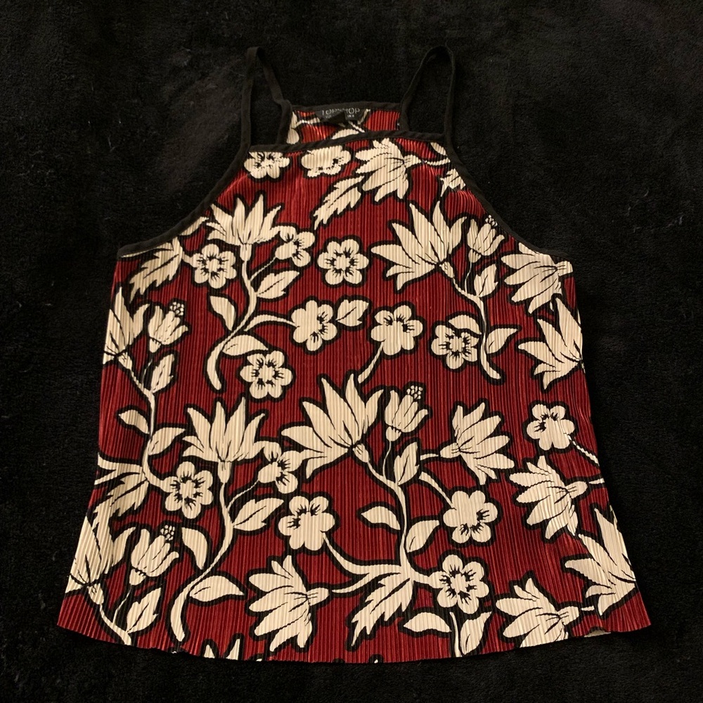Floral High-Neck Top